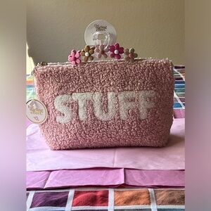 🪷 THE DARLING EFFECT WORD TEDDY POUCH 🪷 NWT 🪷